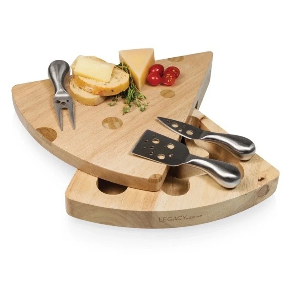 LEGACY Collection THE SWISS CHEESE‎ BOARD SET Picnic Time Knife Tools 4pc EUC